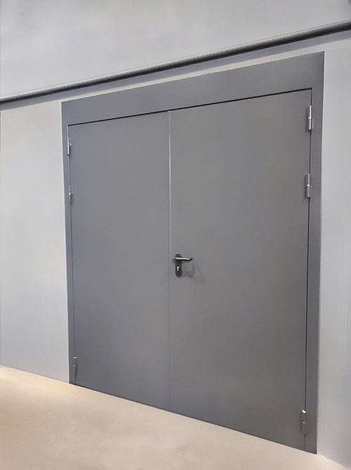 Двустворчатая огнестойкая дверь Двустворчатая огнестойкая дверь